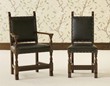 Cromwellian oak chairs thumbnail