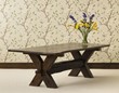 Cross ended oak table thumbnail