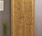 Flower oak wardrobe