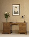 Georgian oak office desk thumbnail