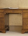 Georgian oak office desk thumbnail