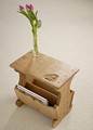 Handmade oak magazine rack thumbnail