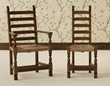 Ladderback oak chairs thumbnail