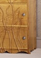 Oak flower chest of drawers thumbnail