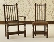 Stick back oak chair thumbnail