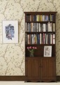 Tall oak bookcase thumbnail